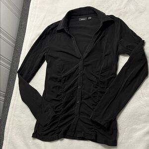 Mexx Black Button-Up Long Sleeve Top